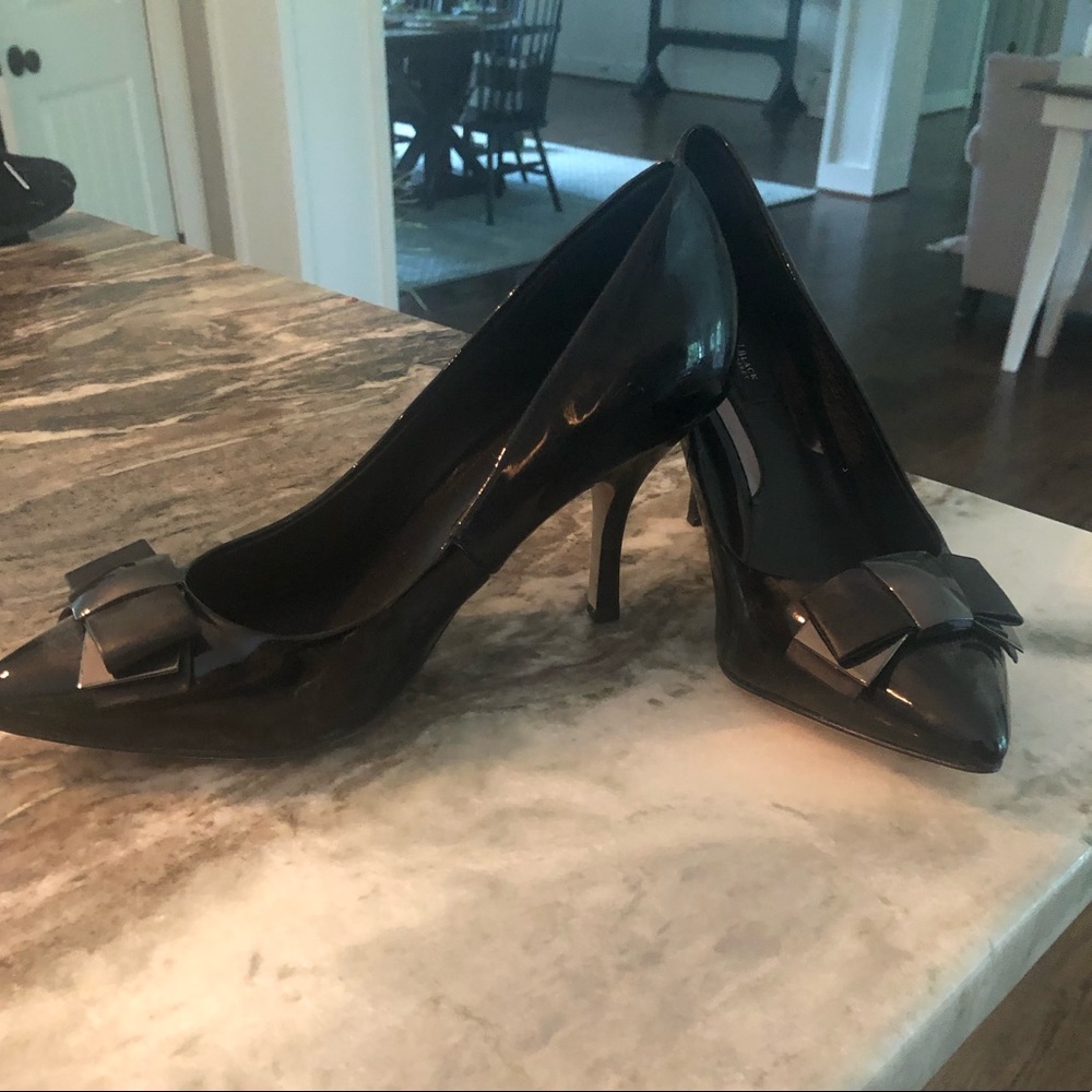 White House Black Market Black Patent Pumps
